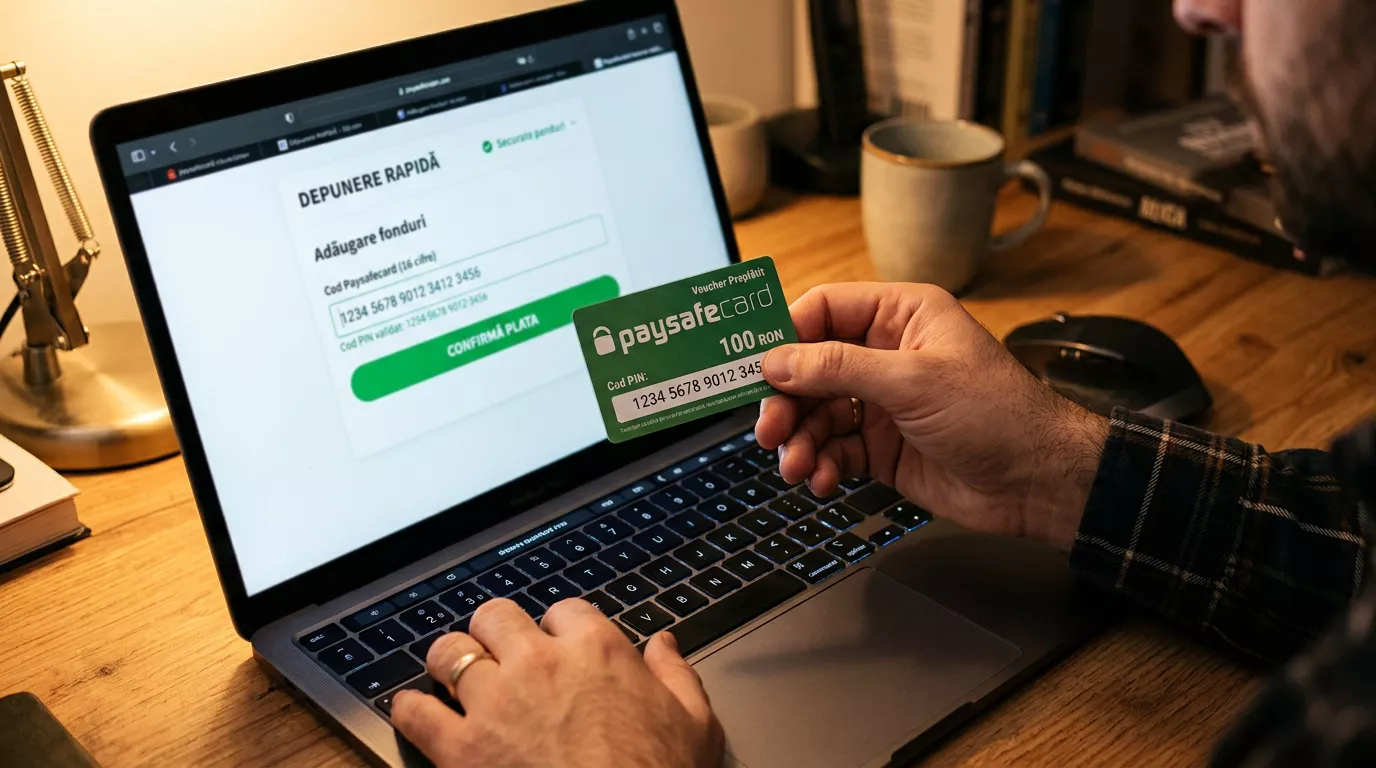 Ghid pas cu pas pentru depunerea cu Paysafecard la pariuri sportive în România